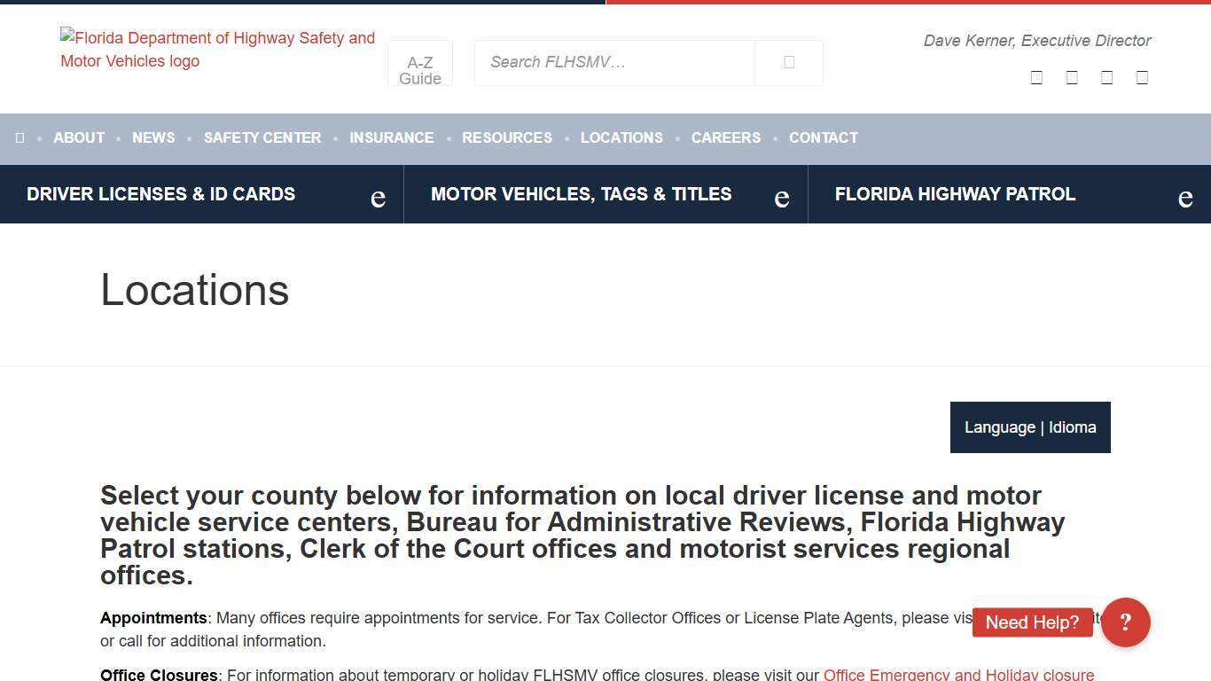 Locations - Florida Department of Highway Safety and Motor Vehicles